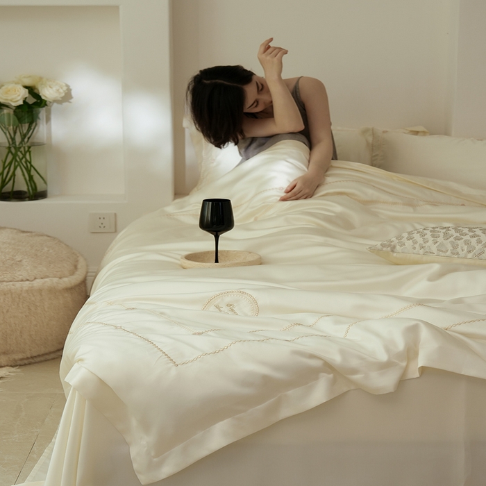 91家纺网 家纺一手货源 找家纺  （总）简纯主义 2025春夏新款60S奥地利进口兰精天丝-茜茜公主