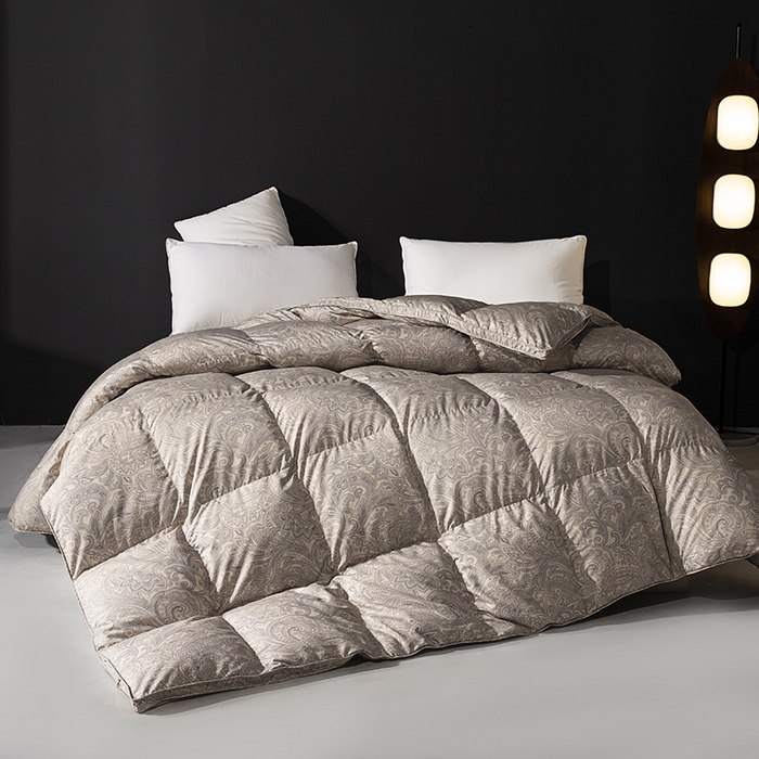 91家纺网 家纺一手货源 找家纺 （总）静若居羽绒被壳 2025新款糯棉印花羽绒被95白鹅绒羽绒被壳送充绒管