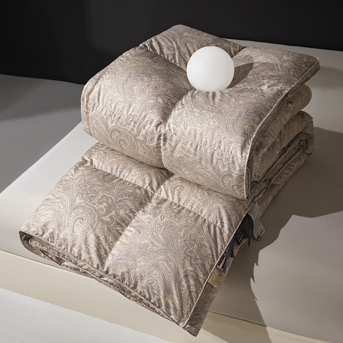 （总）静若居羽绒被壳 2025新款糯棉印花羽绒被95白鹅绒羽绒被壳送充绒管