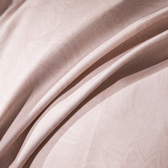 91家纺网 家纺一手货源 找家纺 静若居羽绒被壳 2025新款糯棉印花羽绒被95白鹅绒羽绒被壳送充绒管 锦华豆沙