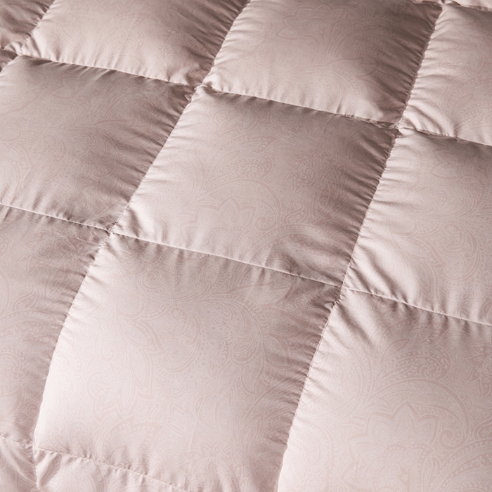 91家纺网 家纺一手货源 找家纺 静若居羽绒被壳 2025新款糯棉印花羽绒被95白鹅绒羽绒被壳送充绒管 锦华豆沙