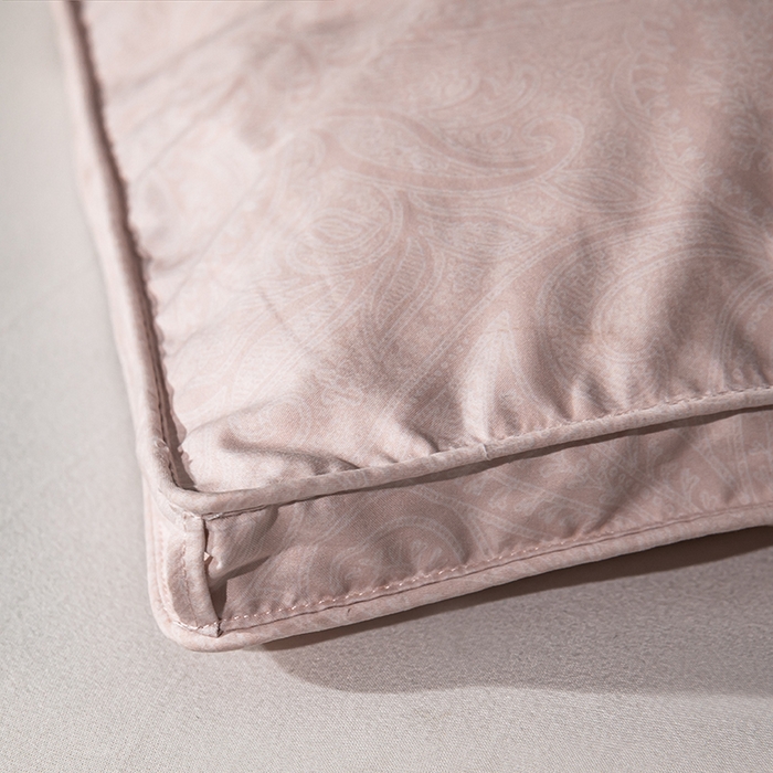 91家纺网 家纺一手货源 找家纺 静若居羽绒被壳 2025新款糯棉印花羽绒被95白鹅绒羽绒被壳送充绒管 锦华豆沙