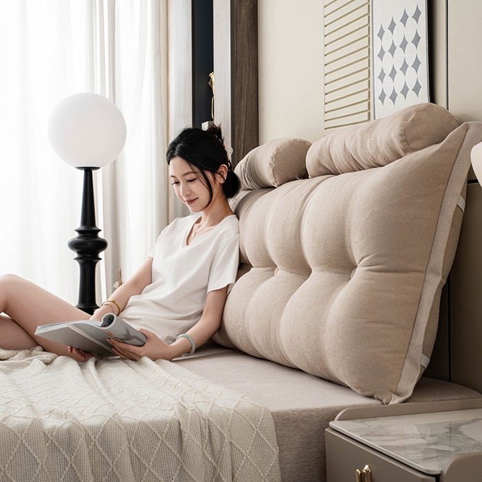 91家纺网 家纺一手货源 找家纺 （总）一兰家纺 2025新款四季通用三角靠垫床头大靠背腰靠沙发靠背可拆洗-希尔系列