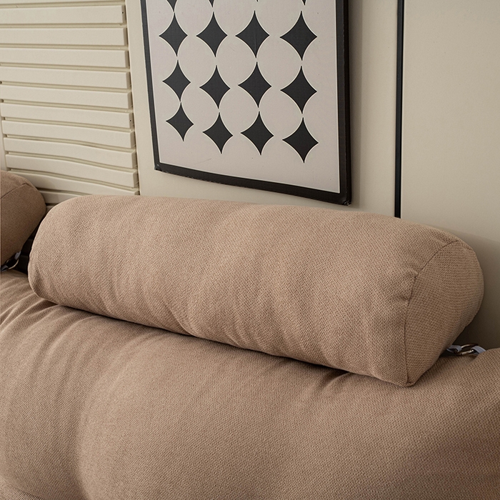 91家纺网 家纺一手货源 找家纺 一兰家纺 2025新款四季通用三角靠垫床头大靠背腰靠沙发靠背可拆洗-希尔系列 希尔-淡雅黄