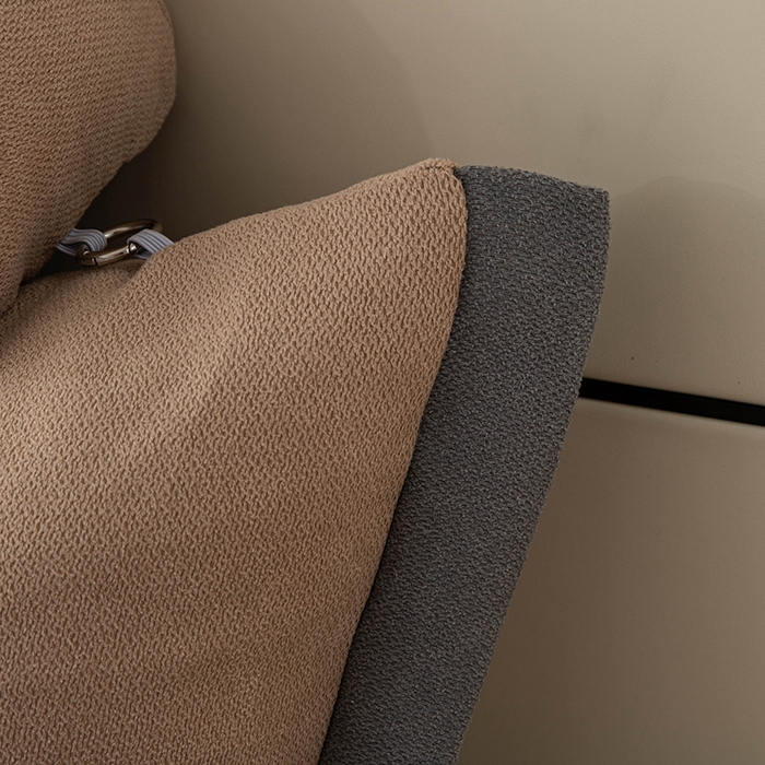 91家纺网 家纺一手货源 找家纺 一兰家纺 2025新款四季通用三角靠垫床头大靠背腰靠沙发靠背可拆洗-希尔系列 希尔-淡雅黄