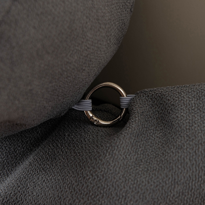 91家纺网 家纺一手货源 找家纺 一兰家纺 2025新款四季通用三角靠垫床头大靠背腰靠沙发靠背可拆洗-希尔系列 希尔-灰色