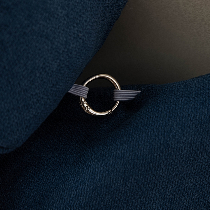 91家纺网 家纺一手货源 找家纺 一兰家纺 2025新款四季通用三角靠垫床头大靠背腰靠沙发靠背可拆洗-希尔系列 希尔-深海蓝