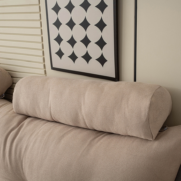 91家纺网 家纺一手货源 找家纺 一兰家纺 2025新款四季通用三角靠垫床头大靠背腰靠沙发靠背可拆洗-希尔系列 希尔-深灰边