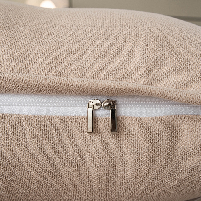 91家纺网 家纺一手货源 找家纺 一兰家纺 2025新款四季通用三角靠垫床头大靠背腰靠沙发靠背可拆洗-希尔系列 希尔-深灰边