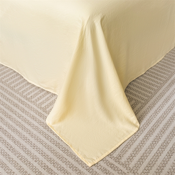 91家纺网 家纺一手货源 找家纺 梦庭帛美 2025新款韩版AB版花边贴布绣花床单床笠四件套 郁金香-果绿