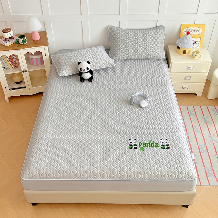 91家纺网 家纺一手货源 找家纺 （总）三盛源 2025新款凉感丝凉席床笠夏季加厚冰丝凉席床套