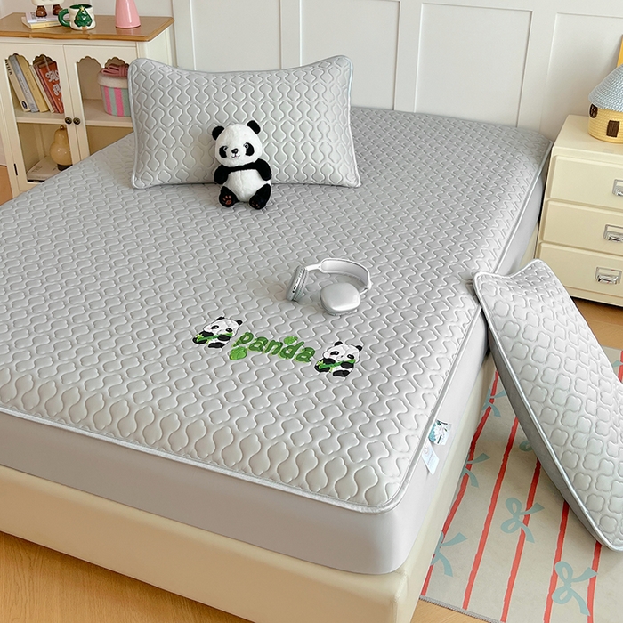 91家纺网 家纺一手货源 找家纺 （总）三盛源 2025新款凉感丝凉席床笠夏季加厚冰丝凉席床套