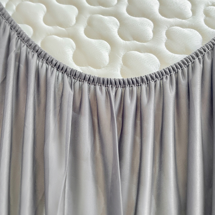 91家纺网 家纺一手货源 找家纺 三盛源 2025新款凉感丝凉席床笠夏季加厚冰丝凉席床套 床笠款-高级灰