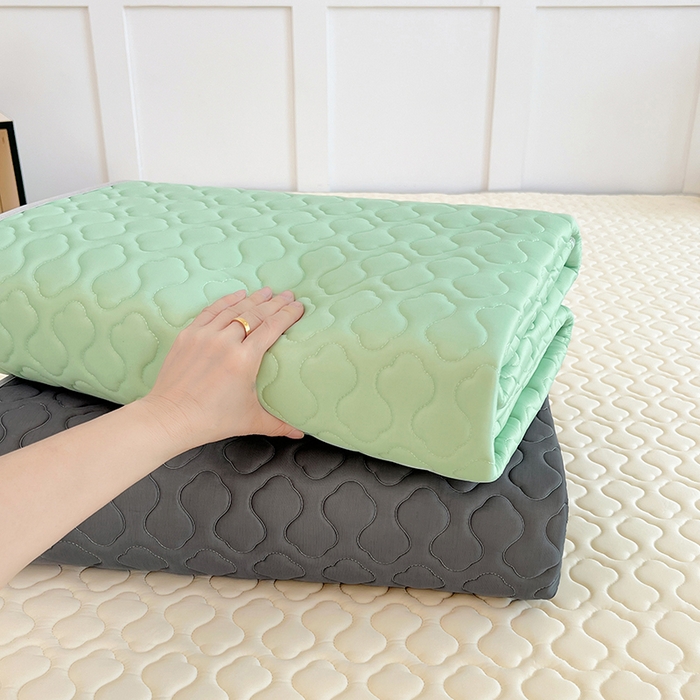 91家纺网 家纺一手货源 找家纺 三盛源 2025新款凉感丝加厚凉席夏季冰丝凉席 床席款-组合图