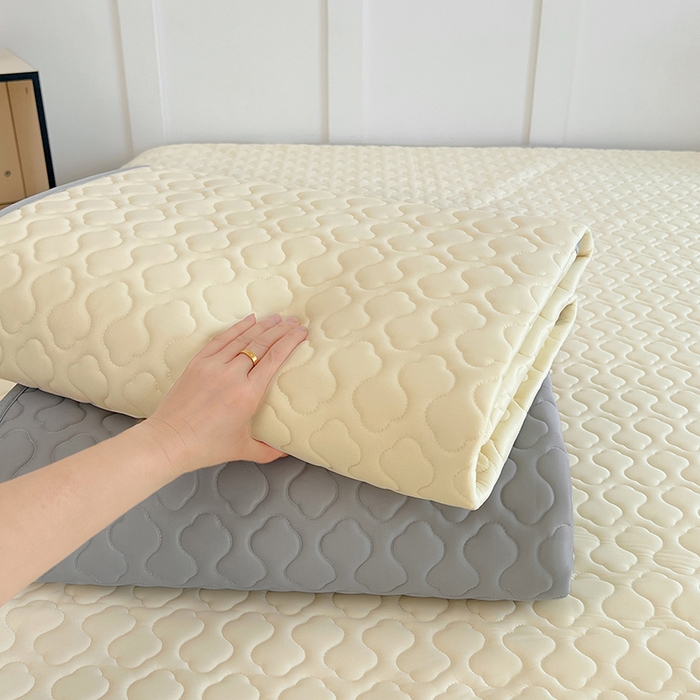 91家纺网 家纺一手货源 找家纺 三盛源 2025新款凉感丝加厚凉席夏季冰丝凉席 床席款-组合图