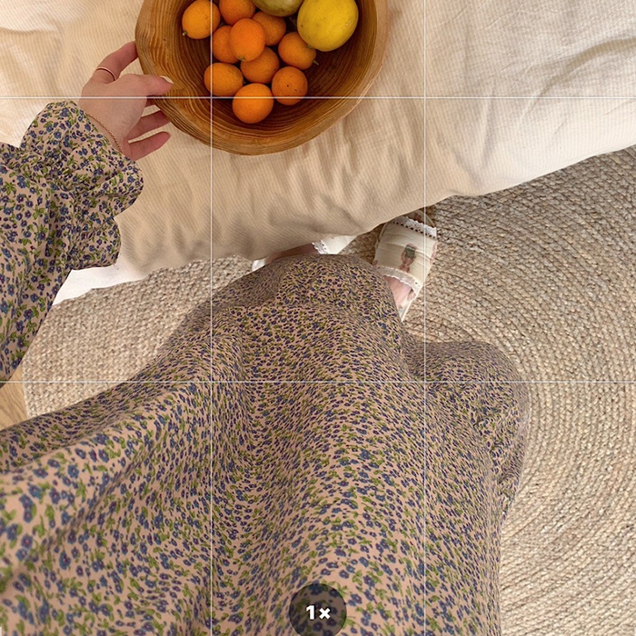 91家纺网 家纺一手货源 找家纺 （总）妍景家居生活馆 2025新款82818-1韩系碎花蝴蝶结睡裙