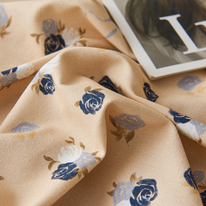 91家纺网 家纺一手货源 找家纺 义博家纺 2025新款纯棉老粗布花边款单床单 月影疏疏