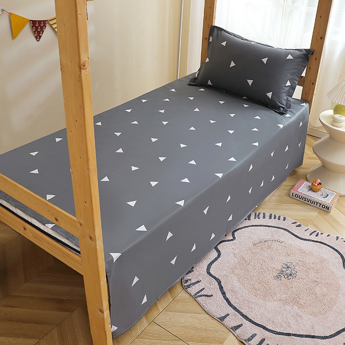 91家纺网 家纺一手货源 找家纺 馨雅家纺 2025新款全棉学生三件套纯棉学生宿舍三件套 爱巢