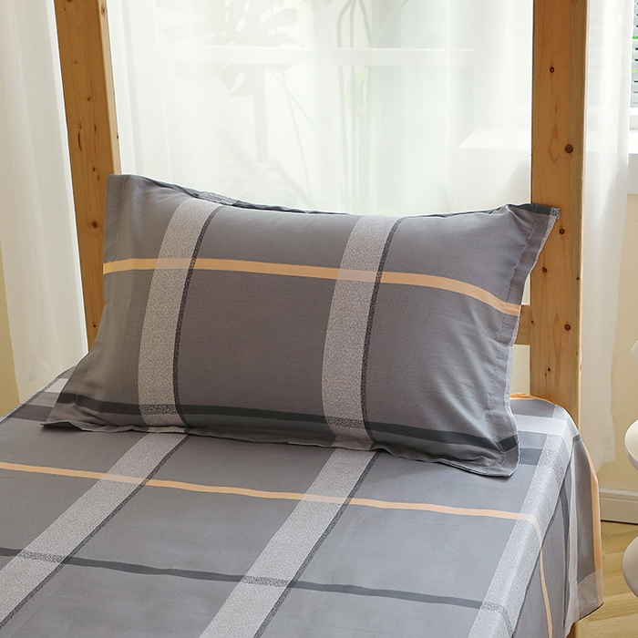 91家纺网 家纺一手货源 找家纺 馨雅家纺 2025新款全棉学生三件套纯棉学生宿舍三件套 巴比伦-灰