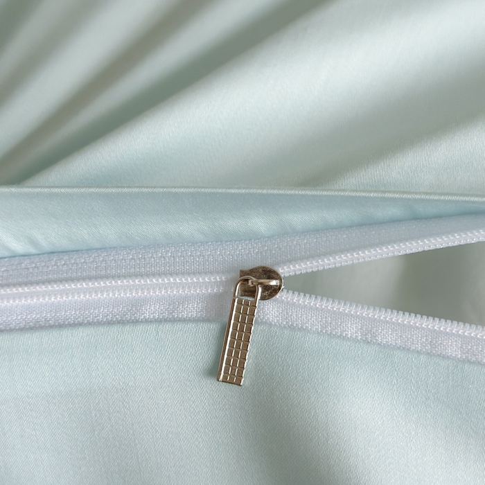 91家纺网 家纺一手货源 找家纺 帝王家纺 2025新款小清新双面水洗天丝刺绣冰丝四件套夏季床单被套-花礼 礼盒包装 青