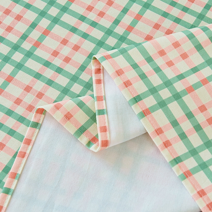 91家纺网 家纺一手货源 找家纺 义博家纺 2025新款纯棉老粗布床单 青年小格