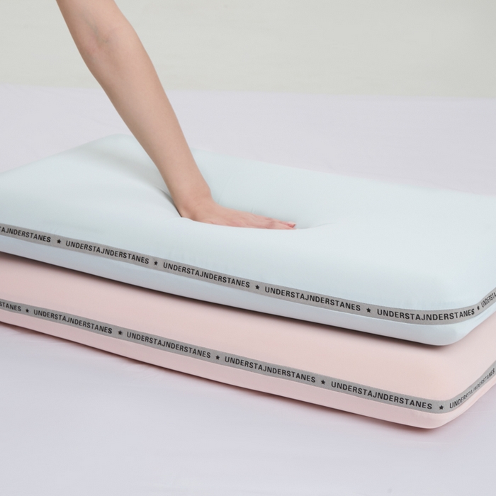 91家纺网 家纺一手货源 找家纺 （总）昕科 2025新款豆芙深睡记忆棉亲子枕-零压生物基记忆棉儿童枕头记忆棉学生枕生物基成人枕芯