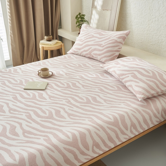 91家纺网 家纺一手货源 找家纺 （总）早晨家纺 2025新款三层纱纯棉提花床笠