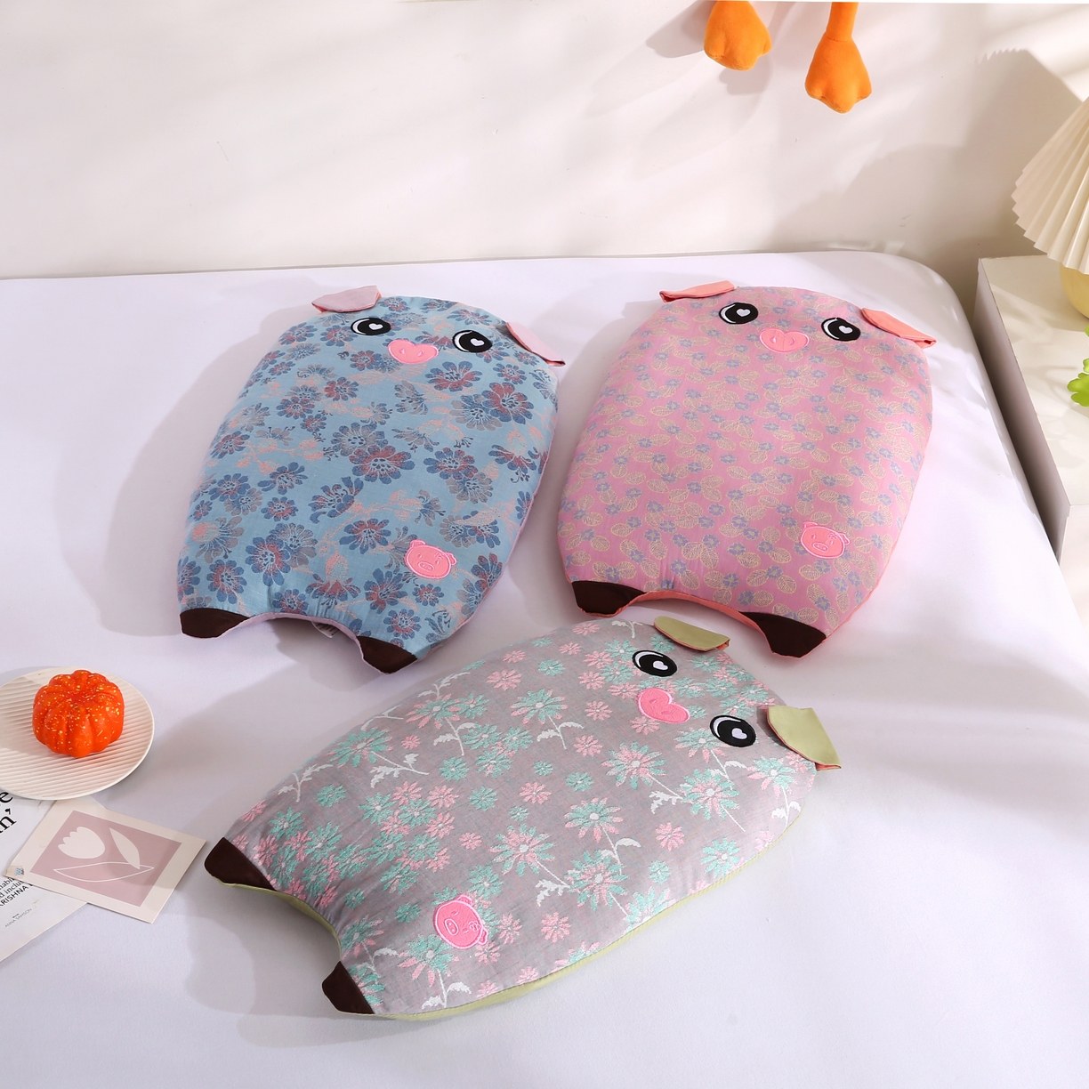 91家纺网 家纺一手货源 找家纺 （总）贤内助家纺 2025新款全棉猪猪侠荞麦枕枕头枕芯保健枕护肩枕