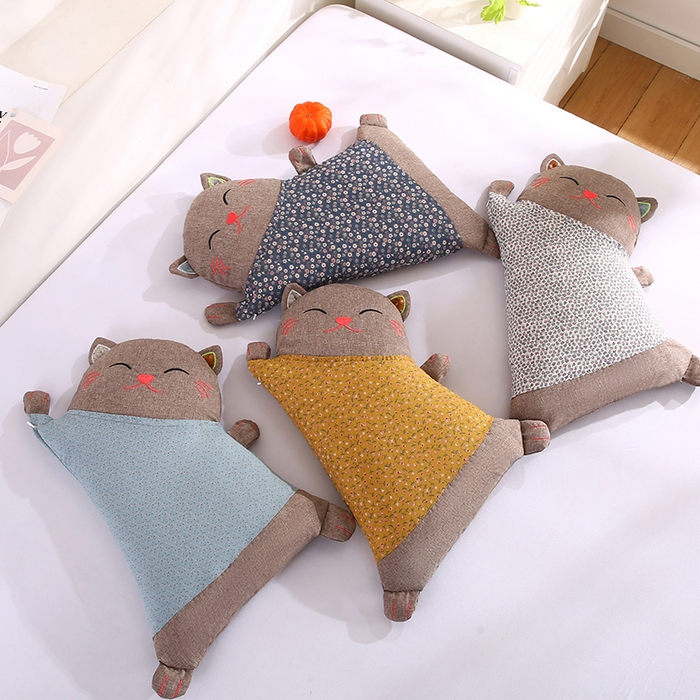 91家纺网 家纺一手货源 找家纺 （总）贤内助家纺 2025新款全棉招财猫荞麦枕枕头枕芯护肩枕保健枕