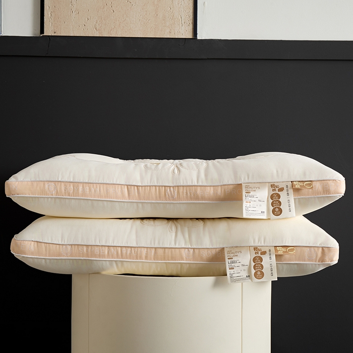 91家纺网 家纺一手货源 找家纺 （总）昕科 2025新款立体绣花贵妃枕-刺绣成人枕头性价比高枕芯