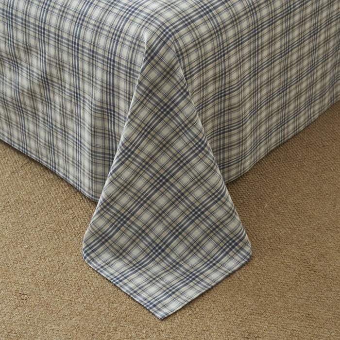 91家纺网 家纺一手货源 找家纺 早晨家纺 2025新款色织纯棉水洗棉床单 温尼-烟兰