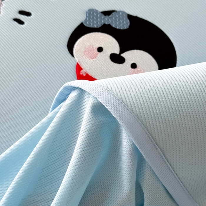 91家纺网 家纺一手货源 找家纺 九花鹿 2025新款凉感PE卡通冰丝席-床笠款 床笠款-海獭兄弟