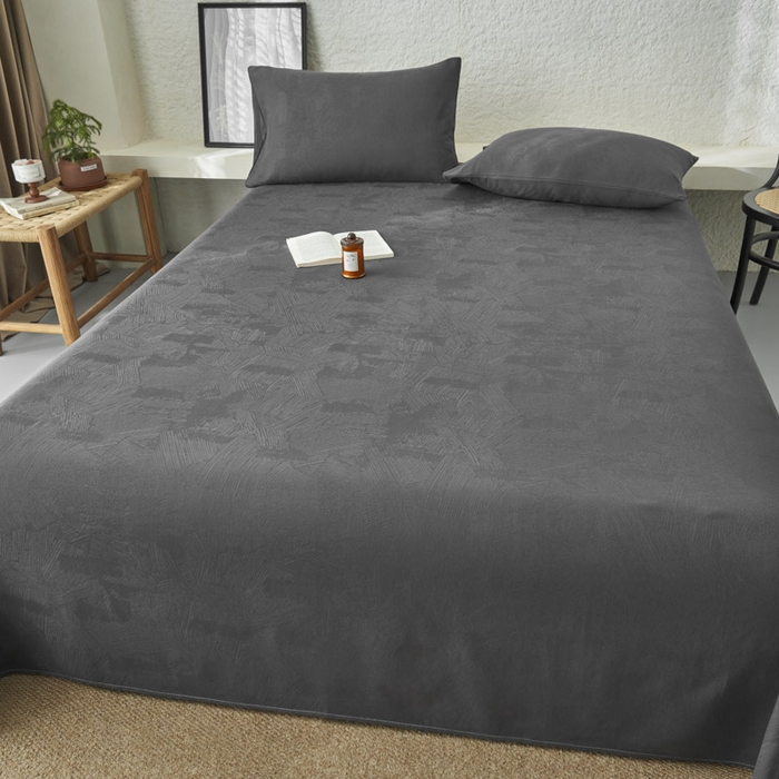 91家纺网 家纺一手货源 找家纺 （总）早晨家纺 2025新款肌理纹纯棉提花床单