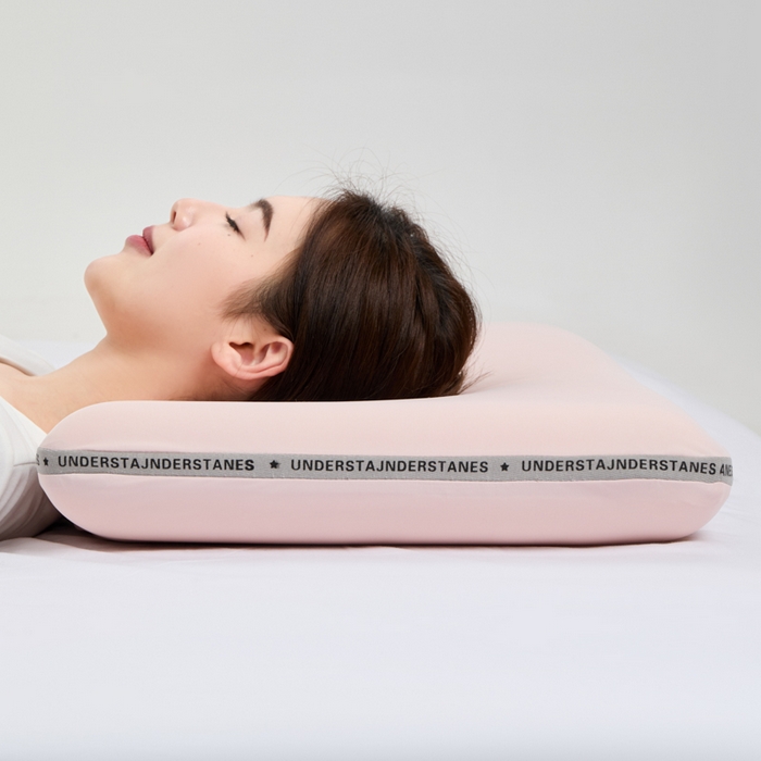 91家纺网 家纺一手货源 找家纺 昕科 2025新款豆芙深睡记忆棉亲子枕-零压生物基记忆棉儿童枕头记忆棉学生枕生物基成人枕芯 粉色豆芙记忆棉-成人枕 40x70cm/只 