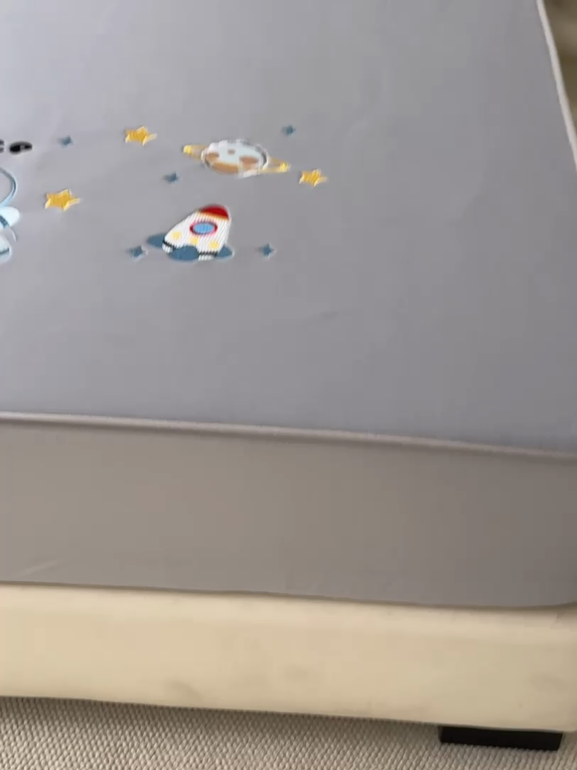 91家纺网 家纺一手货源 找家纺 九花鹿 2025新款凉感PE卡通冰丝席-床笠款 床笠款-宇航员