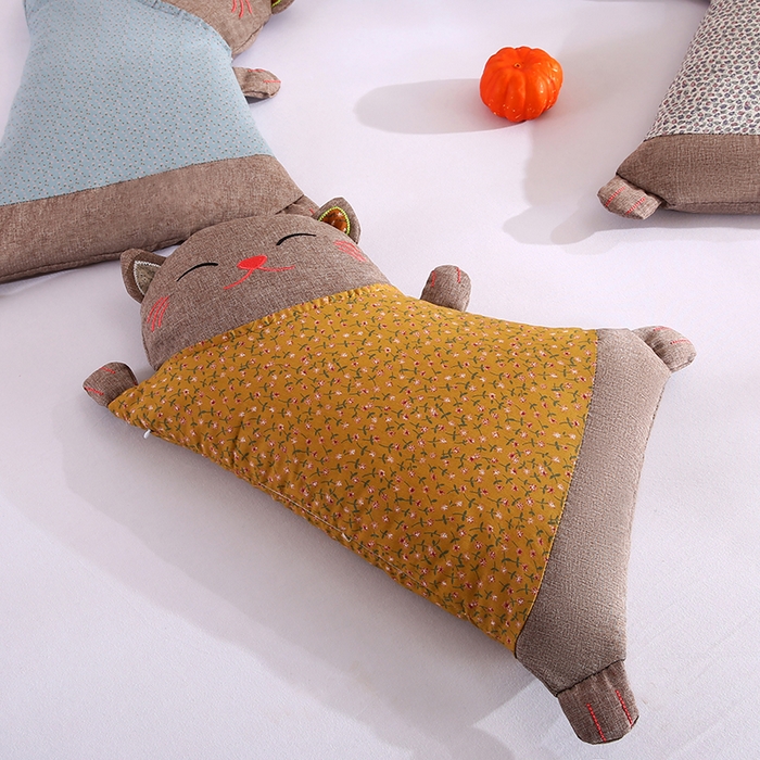 91家纺网 家纺一手货源 找家纺 （总）贤内助家纺 2025新款全棉招财猫荞麦枕枕头枕芯护肩枕保健枕