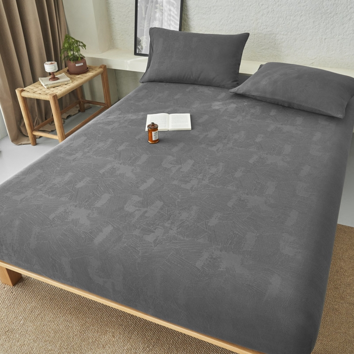 91家纺网 家纺一手货源 找家纺 （总）早晨家纺 2025新款肌理纹纯棉提花床笠