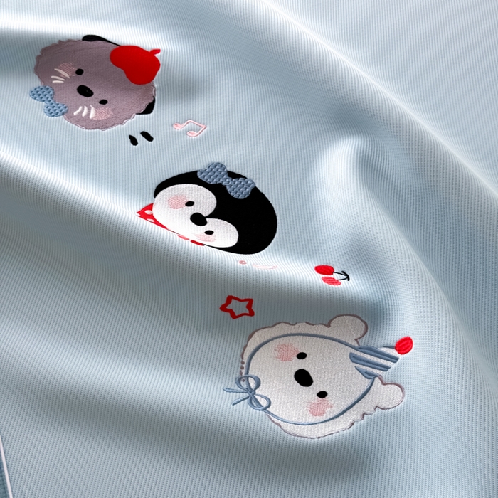 91家纺网 家纺一手货源 找家纺 九花鹿 2025新款凉感PE卡通冰丝席-凉席款 海獭兄弟