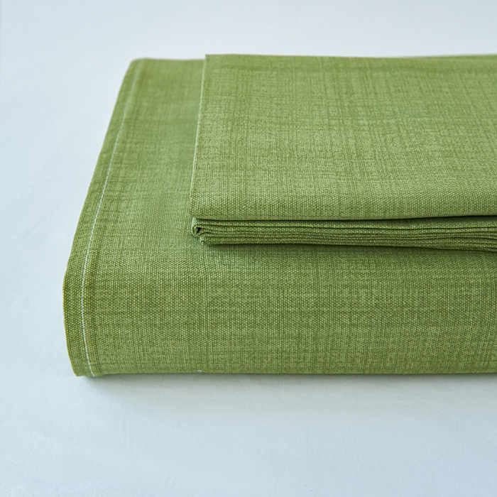 91家纺网 家纺一手货源 找家纺 义博家纺 2025新款纯棉老粗布床单 抹茶