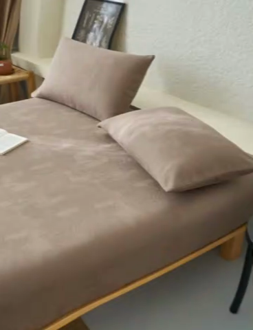 91家纺网 家纺一手货源 找家纺 早晨家纺 2025新款肌理纹纯棉提花床笠 肌理纹床笠-中灰