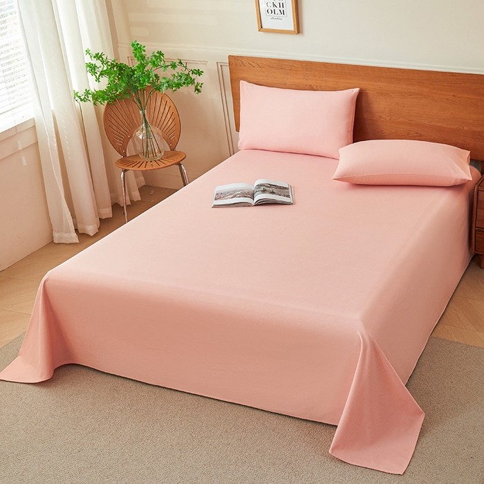 91家纺网 家纺一手货源 找家纺 义博家纺 2025新款纯棉老粗布床单 春日