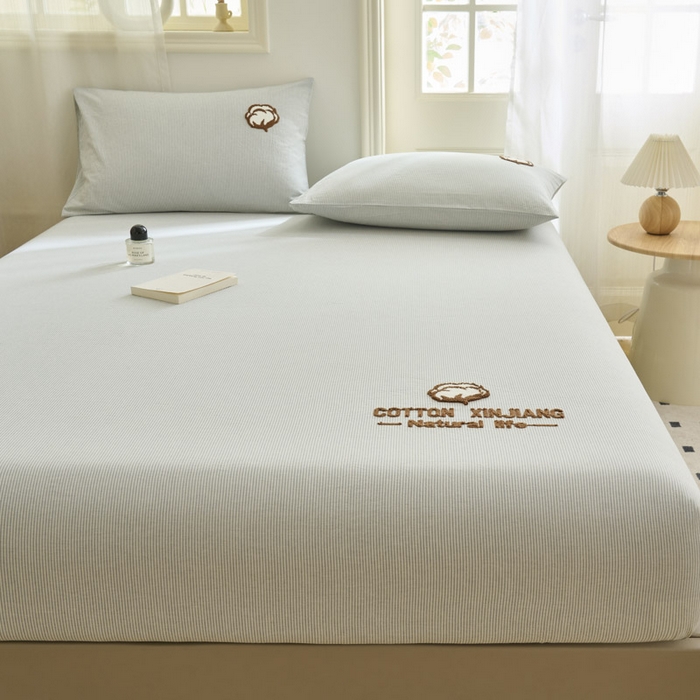 91家纺网 家纺一手货源 找家纺 （总）早晨家纺 2025新款色织纯棉水洗棉毛巾绣床笠