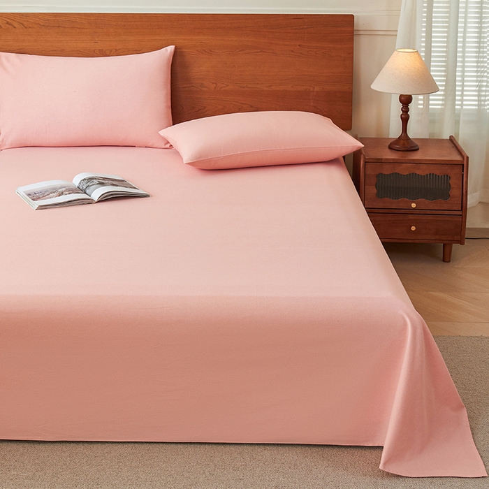 91家纺网 家纺一手货源 找家纺 义博家纺 2025新款纯棉老粗布床单 春日