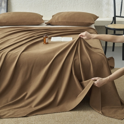 91家纺网 家纺一手货源 找家纺 （总）早晨家纺 2025新款肌理纹纯棉提花床单