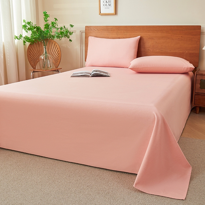 91家纺网 家纺一手货源 找家纺 义博家纺 2025新款纯棉老粗布床单 春日