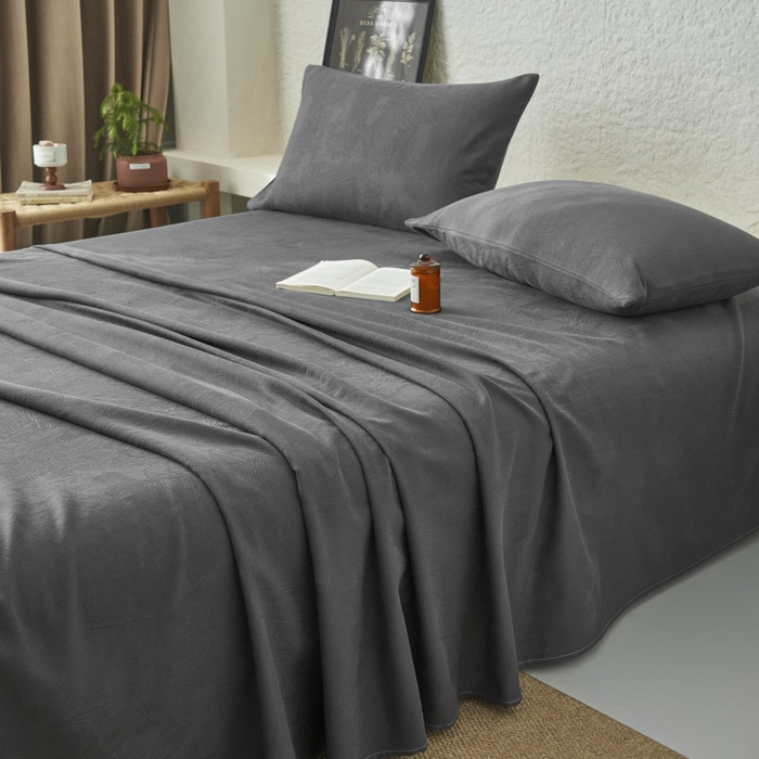 91家纺网 家纺一手货源 找家纺 （总）早晨家纺 2025新款肌理纹纯棉提花床单