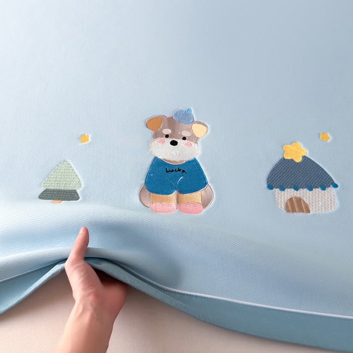 91家纺网 家纺一手货源 找家纺 （总）九花鹿 2025新款凉感PE卡通冰丝席-凉席款