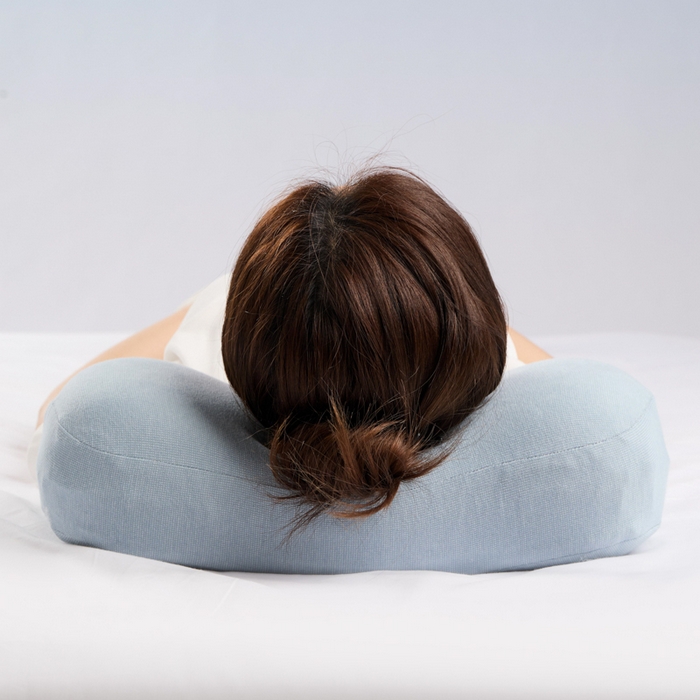 91家纺网 家纺一手货源 找家纺 昕科 2025新款便携记忆棉旅行枕-记忆棉午睡枕旅行出差枕便携小枕头旅游枕头办公司靠枕折叠枕芯 便携小枕头-蓝色42x20x9/11cm一只