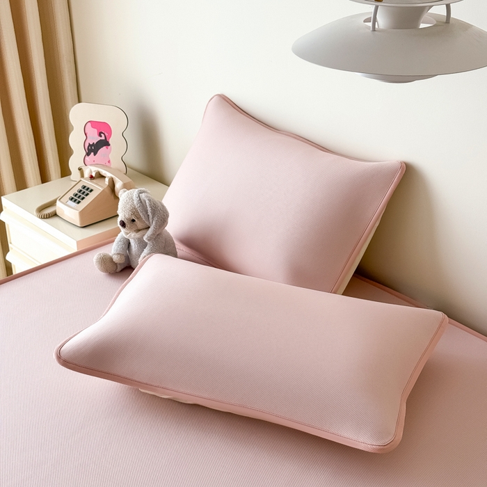 91家纺网 家纺一手货源 找家纺 九花鹿 2025新款凉感PE卡通冰丝席-床笠款 床笠款-派对小兔