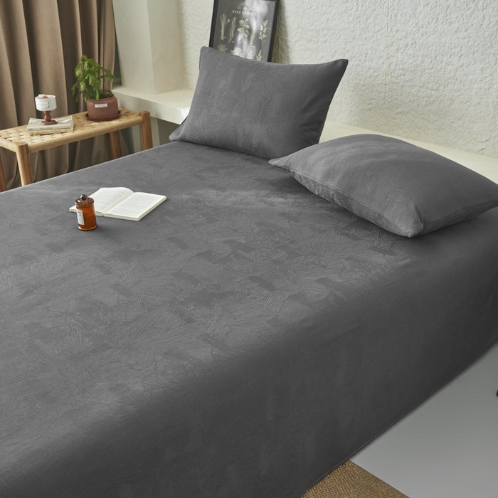 91家纺网 家纺一手货源 找家纺 （总）早晨家纺 2025新款肌理纹纯棉提花床单